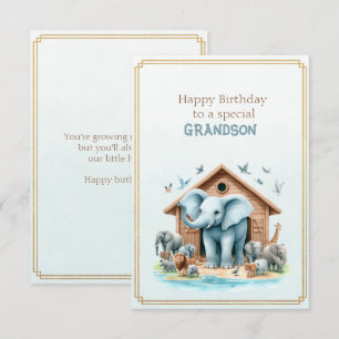 Happy Birthday To a Special Grandson Card