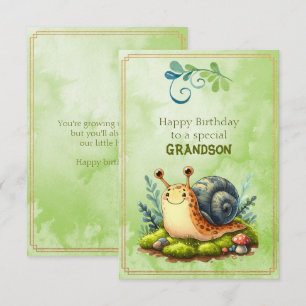 Happy Birthday To a Special Grandson Card