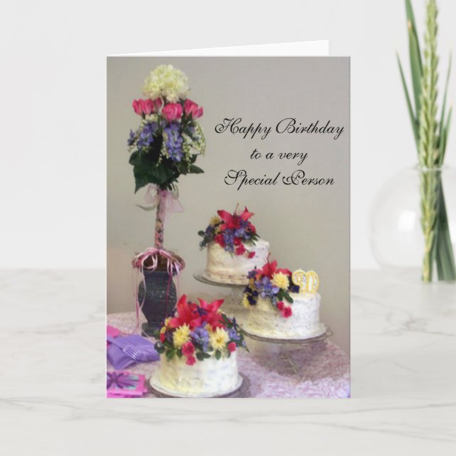 Happy Birthday to a Very Special Person Card (Front)