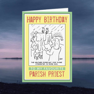 Happy Birthday to a Vicar or Parish Priest. Card