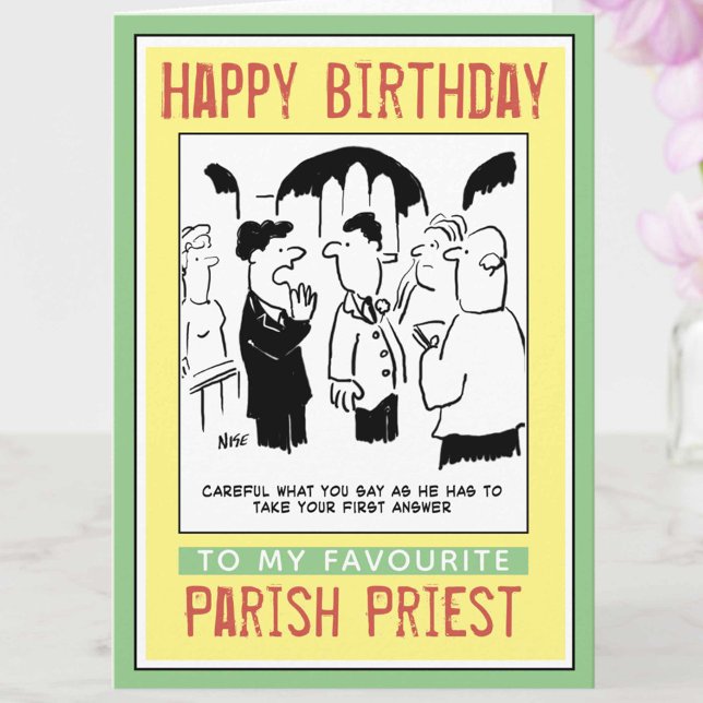Happy Birthday to a Vicar or Parish Priest. Card (Creator Uploaded)