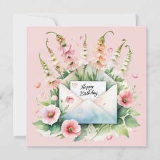 Happy birthday to a wonderful person greeting card