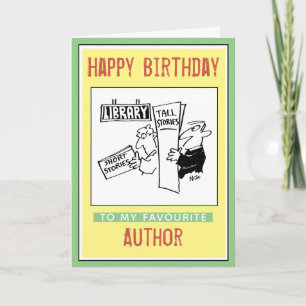 Happy Birthday to an Author Card