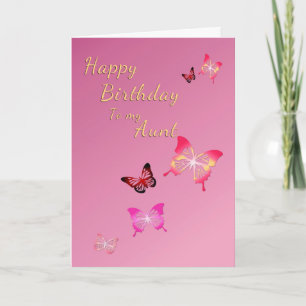 Happy Birthday To Aunt Card