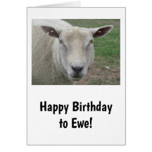 Happy Birthday to Ewe Card