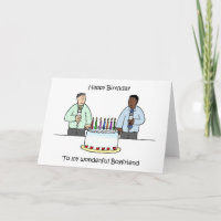 Happy Birthday to Interracial Male Couple