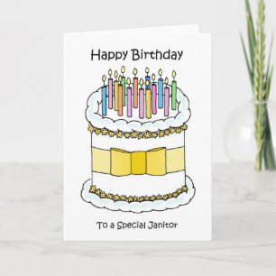 Happy Birthday to Janitor Card