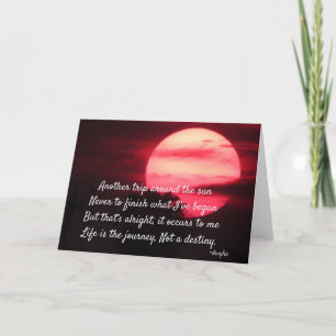 Happy Birthday to Me - Another Trip Around the Sun Thank You Card