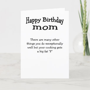 Happy birthday to mom thank you card