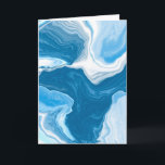 Happy Birthday to my Brother  Card<br><div class="desc">Blue marble fluid art cover of the card. Inside says Happy Birthday to the Sweetest Brother but you can personalize it to say anyone.</div>