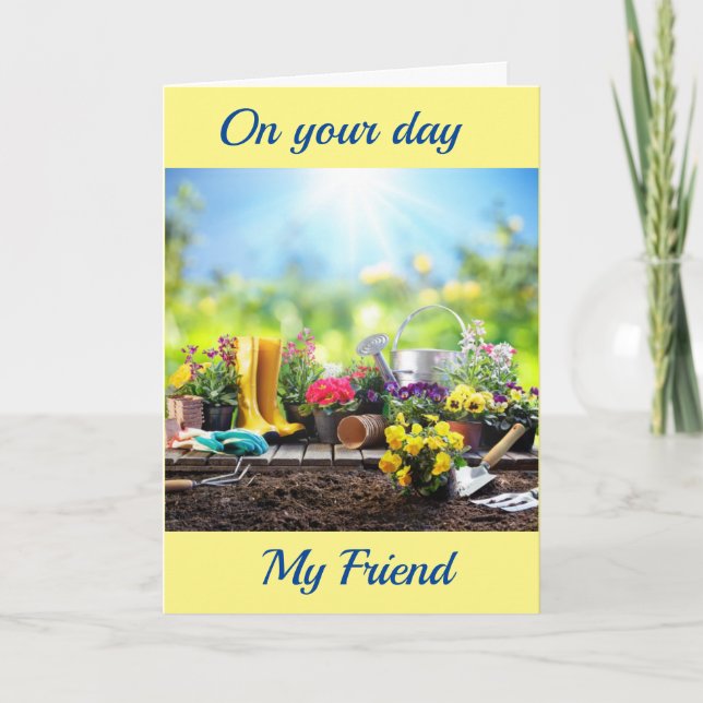 HAPPY BIRTHDAY TO MY **FRIEND** CARD (Front)