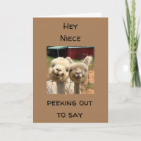 HAPPY *BIRTHDAY* TO MY *NIECE* CARD