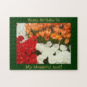 Happy Birthday to My Wonderful Aunt! puzzle Tulips