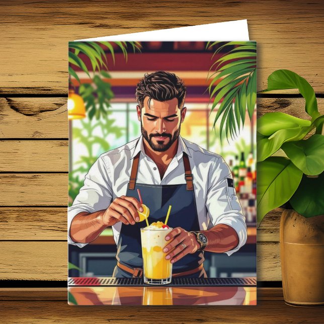 Happy Birthday to our Favourite Bartender! Card (Creator Uploaded)