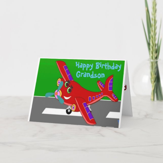 HAPPY BIRTHDAY TO OUR ***GRANDSON*** BIRTHDAY CARD (Front)