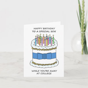 Happy Birthday to Son Away at College Card