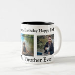 Happy Birthday to the Best Brother Ever Two-Tone Coffee Mug<br><div class="desc">Personalized Brother's coffee cup. Happy Birthday to the best brother ever.</div>