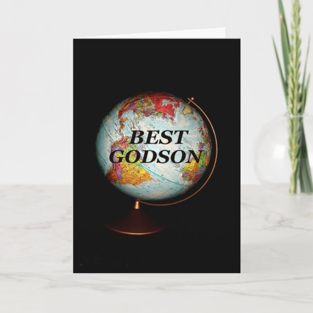 Happy Birthday To The Best Godson On Earth! Card (Front)
