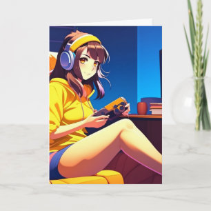 Happy Birthday to the Coolest Girl Ever Anime Card