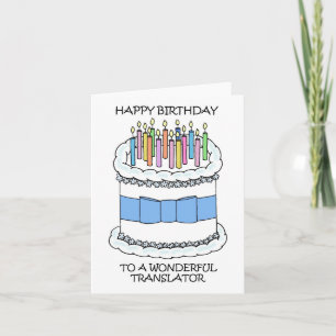 Happy Birthday to Translator Card