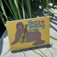 Happy Birthday to Uke Hawaiian Monk Seal Ukulele