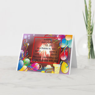Happy Birthday to Us Art Print Card