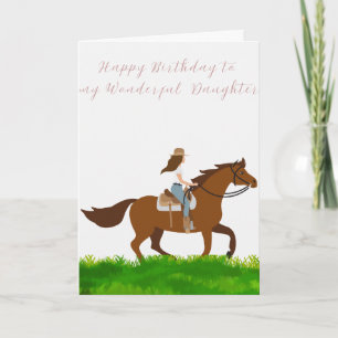 Happy Birthday to Wonderful Daughter Card