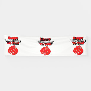 Happy Birthday To You 2.5x10 Vinyl Banner