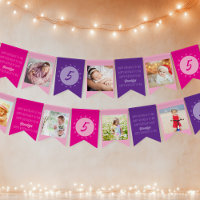 Happy Birthday to You Any Age Photo Pink Purple