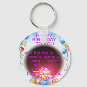Happy Birthday to You Art Print Keychain