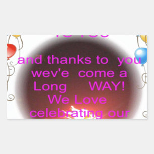 Happy Birthday to You Art Print Sticker
