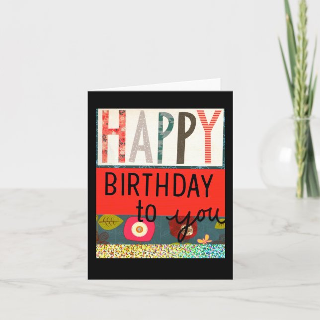 Happy Birthday To You Card (Front)