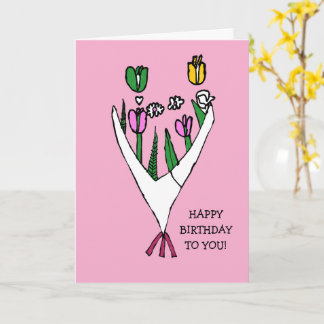 "Happy Birthday to You" Floral Birthday Card