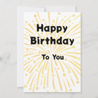 Happy Birthday to You Greeting Card