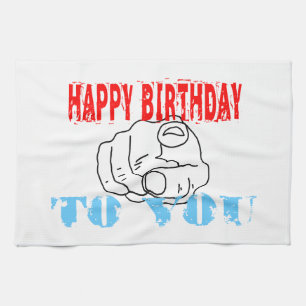 Happy Birthday To You Kitchen Towel
