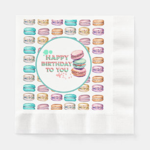 Happy Birthday To You   Macaron Napkin