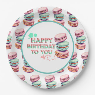 Happy Birthday To You | Macaron Paper Plate
