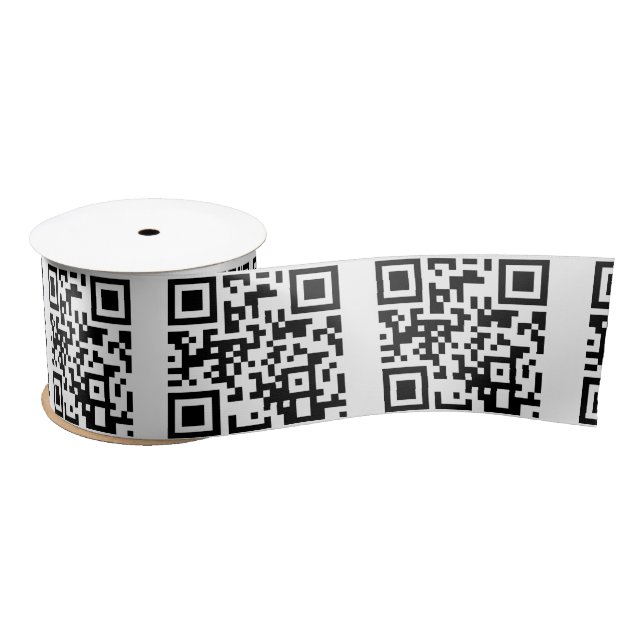 "Happy Birthday To You" QR Code Satin Ribbon (Spool)