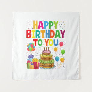 Happy Birthday to You Tapestry
