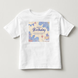 happy birthday toddler t-shirt
