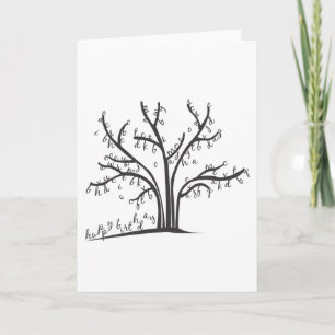 Happy Birthday Tree Card