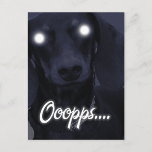 Happy Birthday -  Trick Candles - Dachshund Postcard