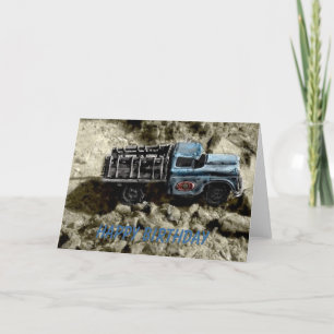 Happy Birthday Truck Card
