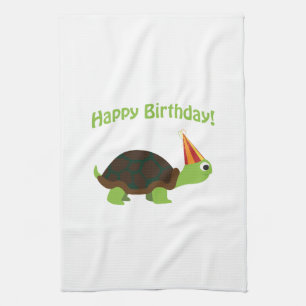 Happy Birthday! Turtle Kitchen Towel