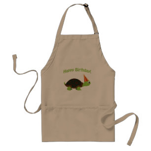 Happy Birthday! Turtle Standard Apron
