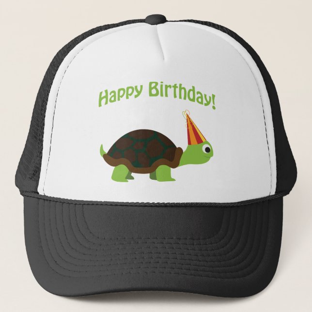 Happy Birthday! Turtle Trucker Hat (Front)