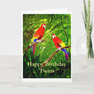 Happy Birthday Twins Card