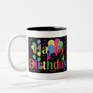 Happy birthday 🎂 Two-Tone coffee mug