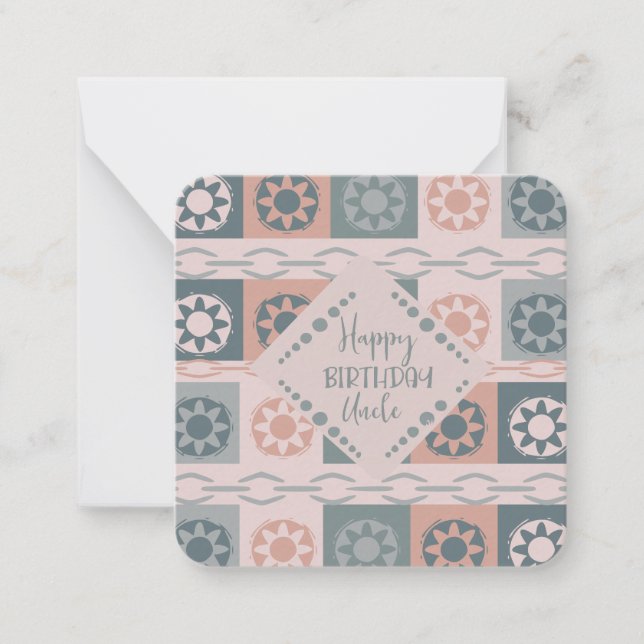 Happy Birthday Uncle Card (Front)