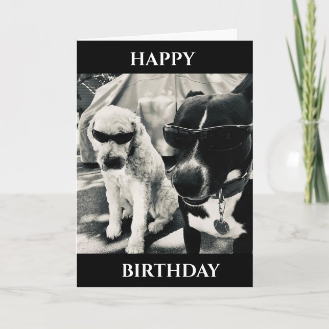**"HAPPY BIRTHDAY*** UNCLE CARD from COOL DOGS (Front)